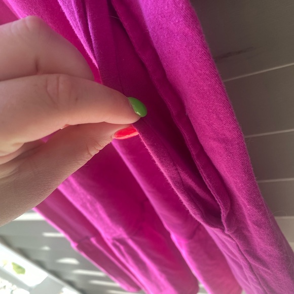 Time and Tru Pink Flutter Sleeve Tiered Sundress - Picture 8 of 8